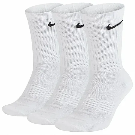 NIKE EVERYDAY CUSHION CREW 3PAIRS SX7664-100 WHITE/WHITE